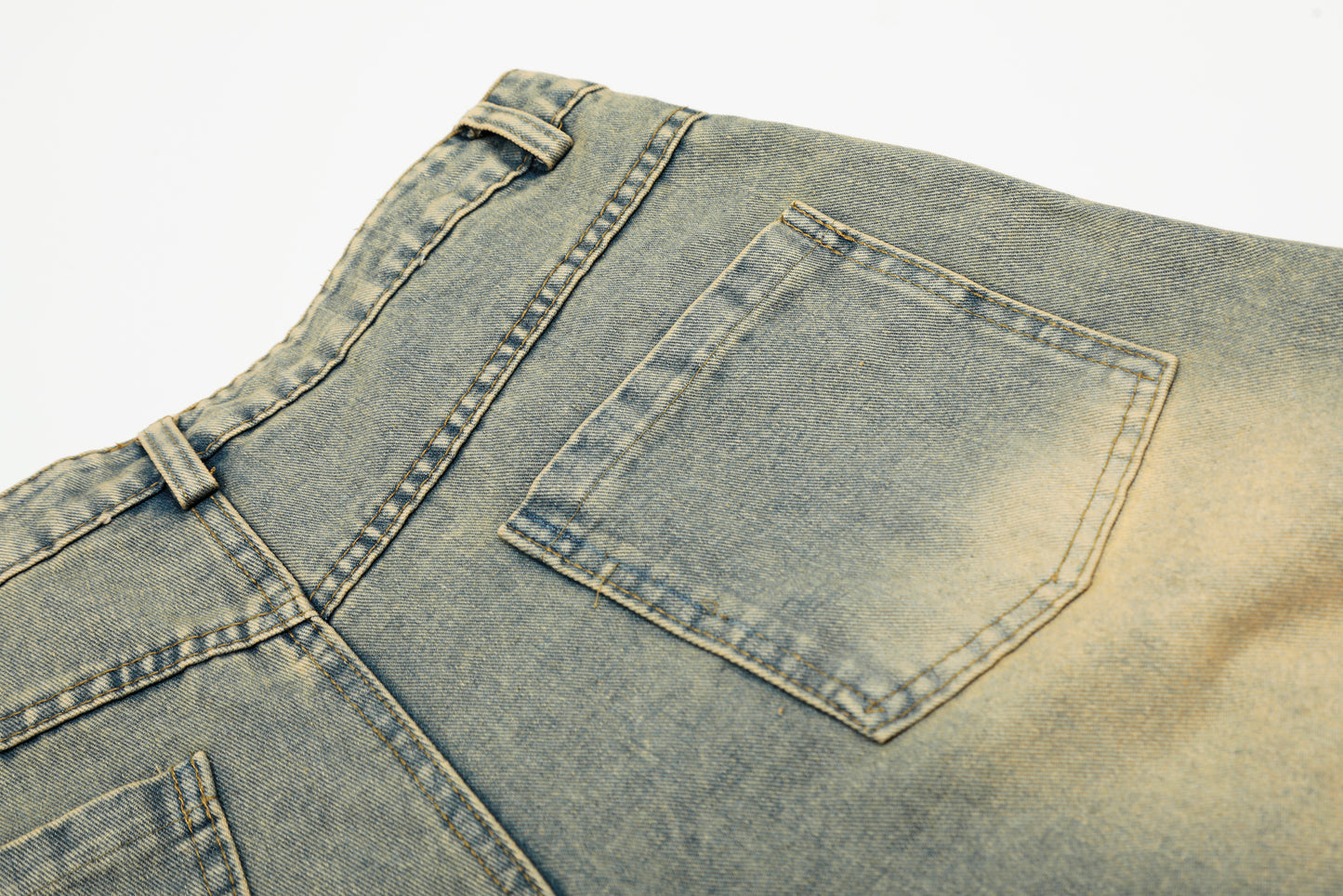 Women's Multicolor Plaid Patchwork Wide Leg Denim Shorts High Waist Y2K Vintage Wash Baggy Jean Shorts
