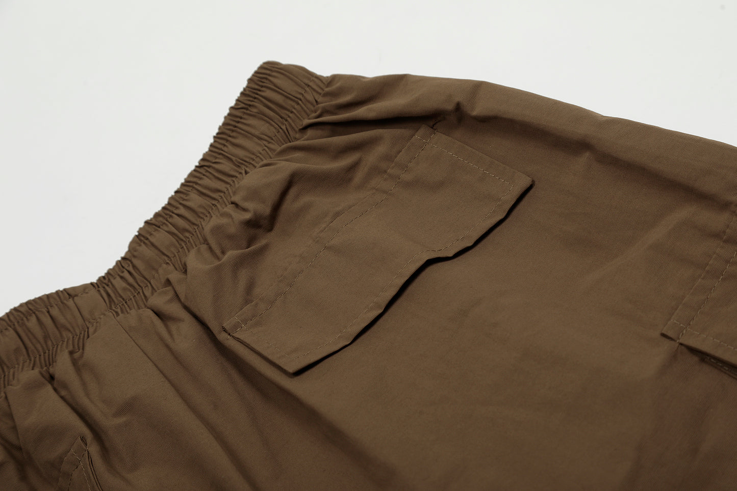 Elastic Waist Drawstring Cargo Wide Leg Pants Multi Pocket Baggy Parachute Streetwear Y2K