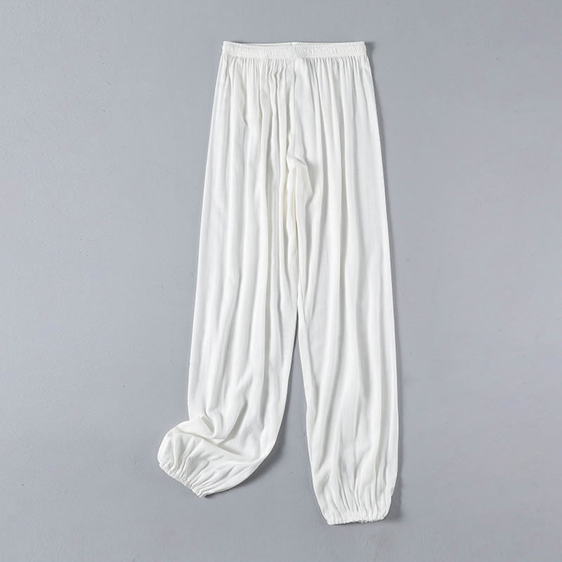 Buddha Stones White Crane Sea Cotton Linen Meditation Prayer Spiritual Zen Tai Chi Qigong Practice Clothing Set - Seldom Seen Styles