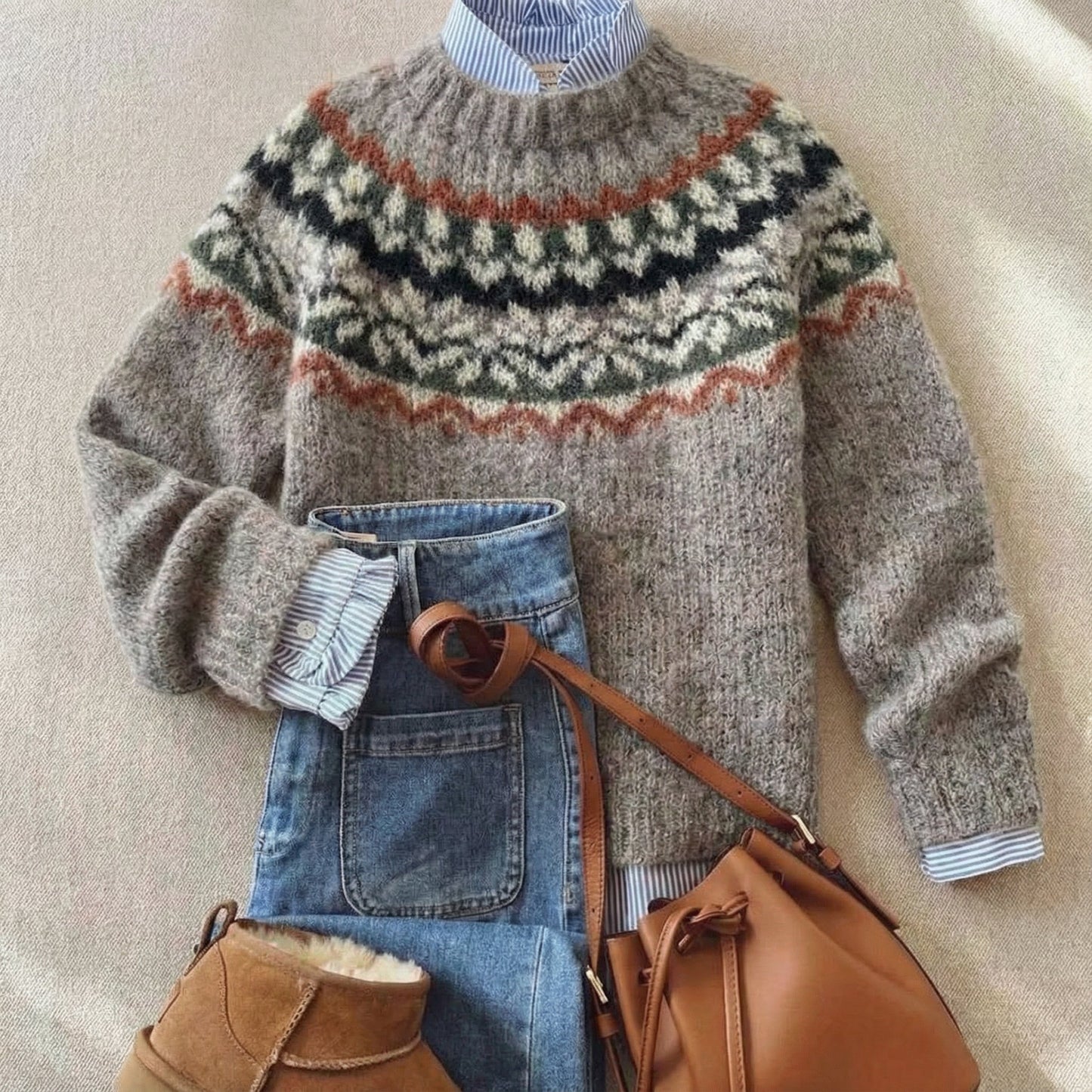 Eleanor | Heritage Nordic Knit Sweater - Seldom Seen Styles