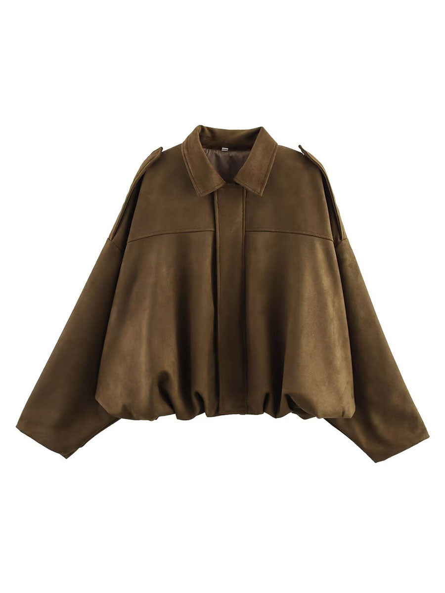 Cozy Touch Oversized Bomber Jacket - Seldom Seen Styles