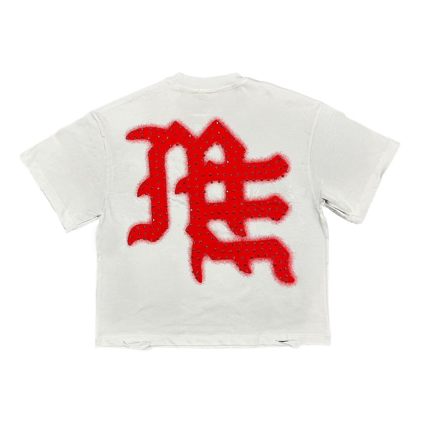 Red ‘End’ Rhinestone Tee - Seldom Seen Styles
