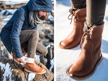 Add velvet lace-up flat bottom plus size casual boots - Seldom Seen Styles