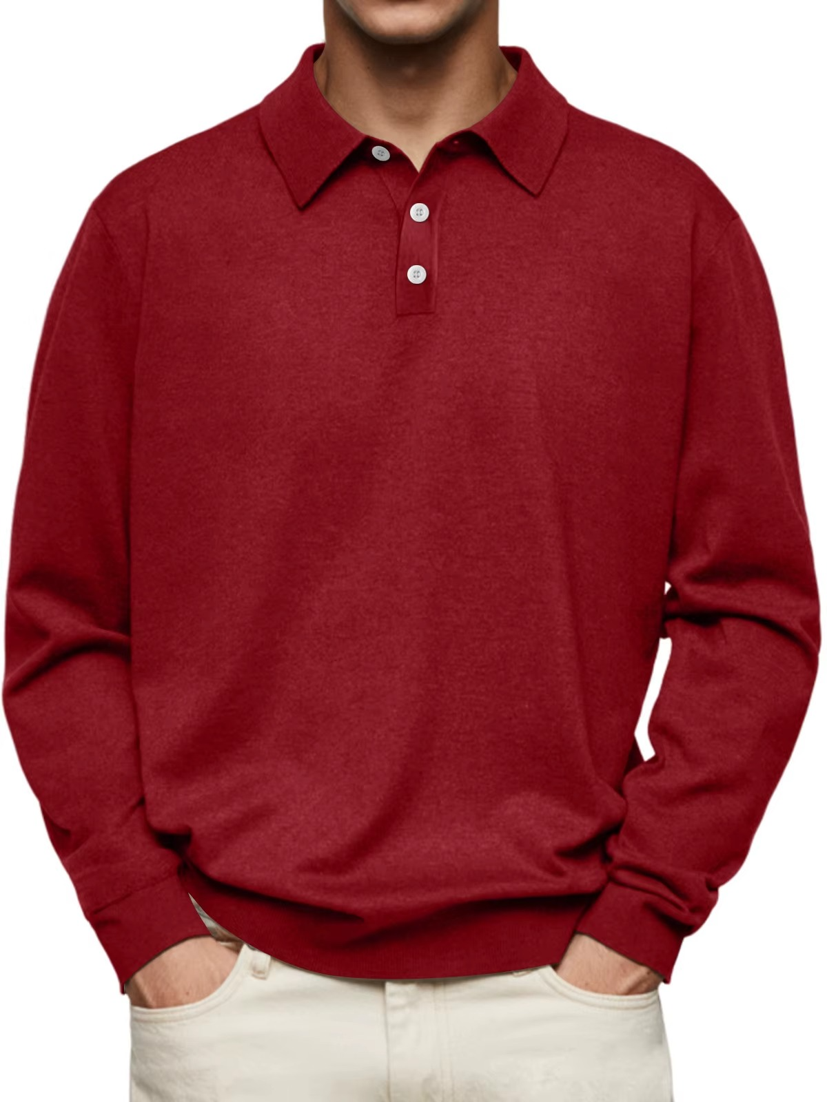Adrian | Long Sleeve Polo - Seldom Seen Styles