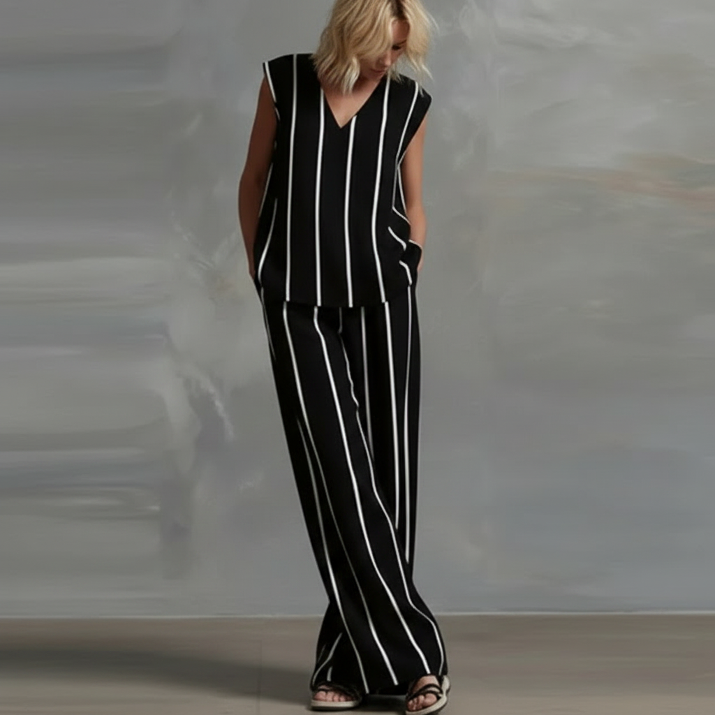 Amelia Striped Summer Set - Seldom Seen Styles