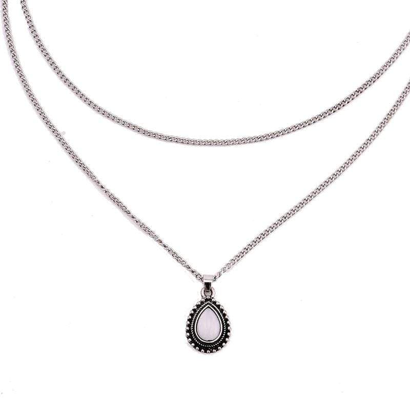 Bohemian Crescent Water Drop Necklace - Seldom Seen Styles