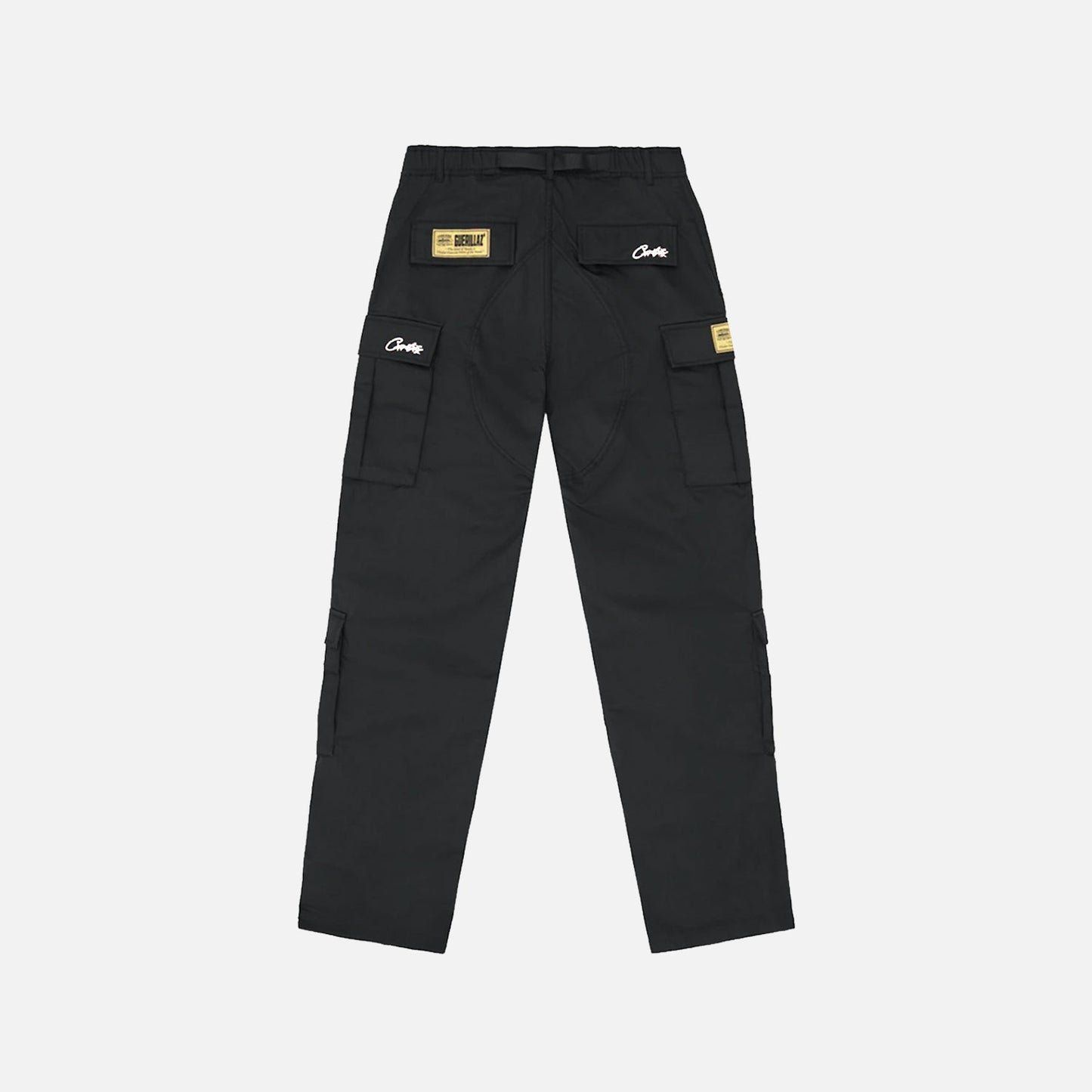 Corteiz RTW Alcatraz Guerillaz Cargo Trouser - Black / White
