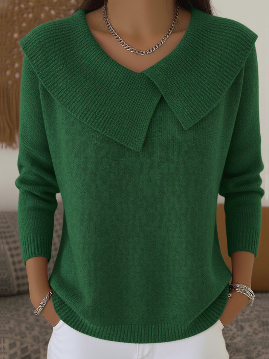 Cassidy | Warm Sweater with Soft Collar - Seldom Seen Styles
