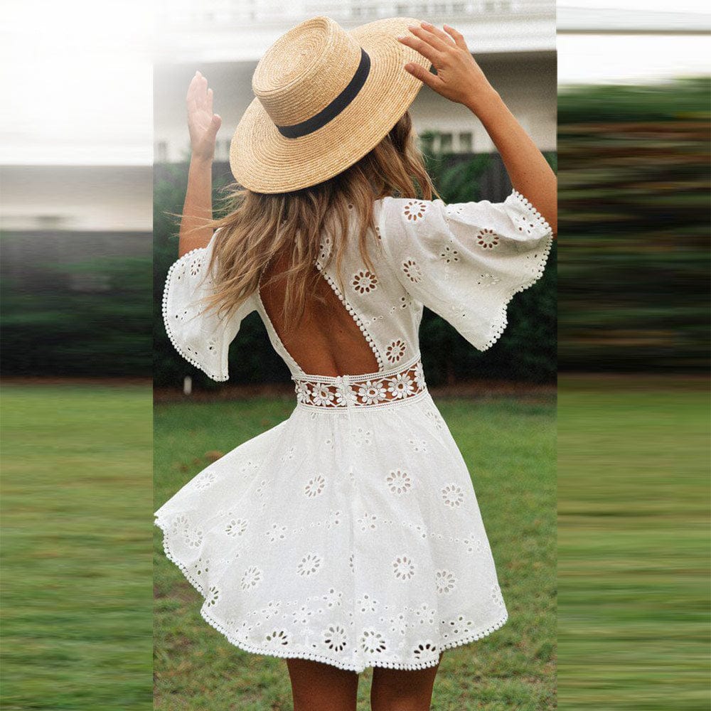 Chic White Summer Dress - Seldom Seen Styles