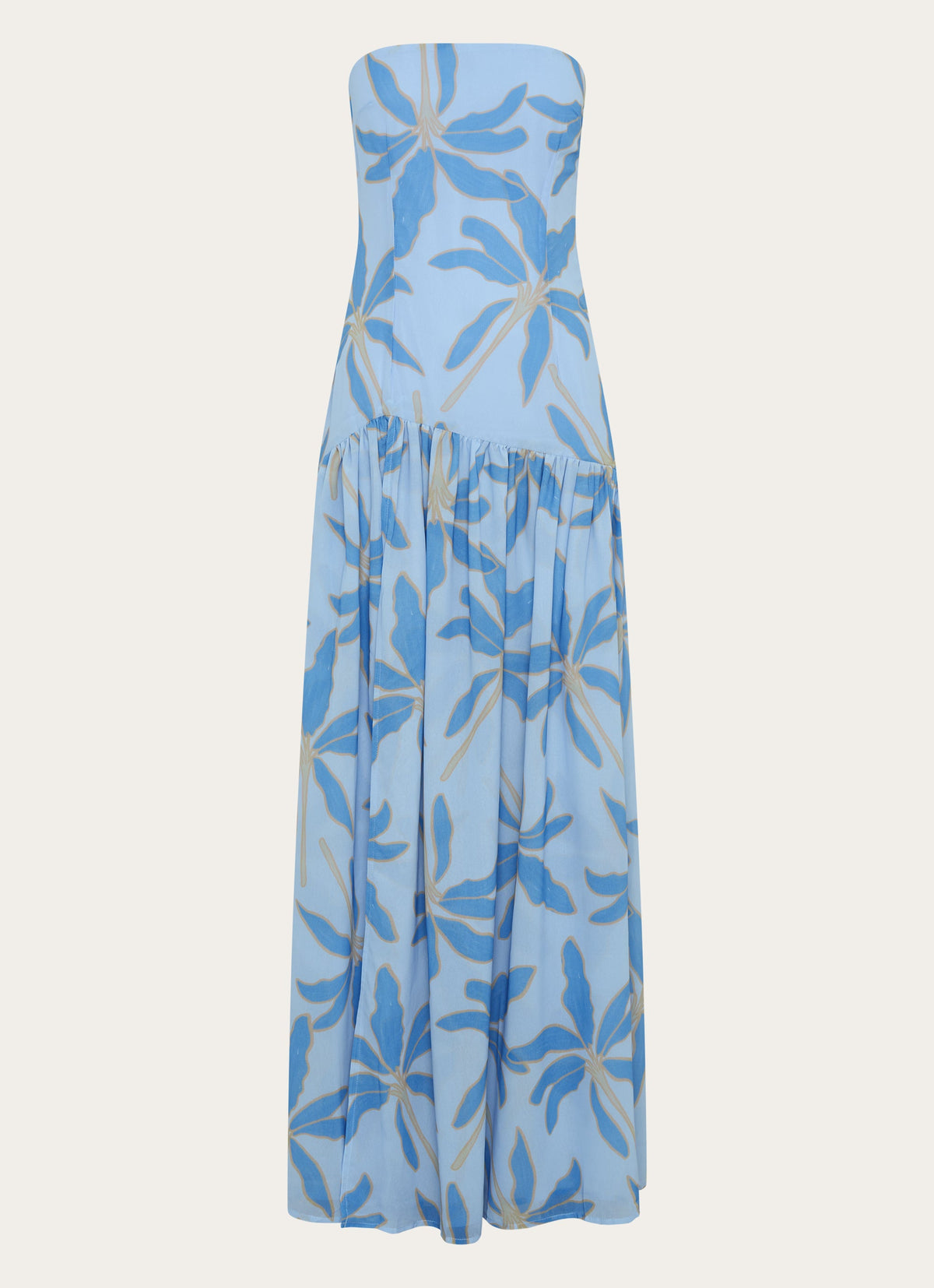 Eden Strapless Maxi Dress - Opulent Blue - Seldom Seen Styles