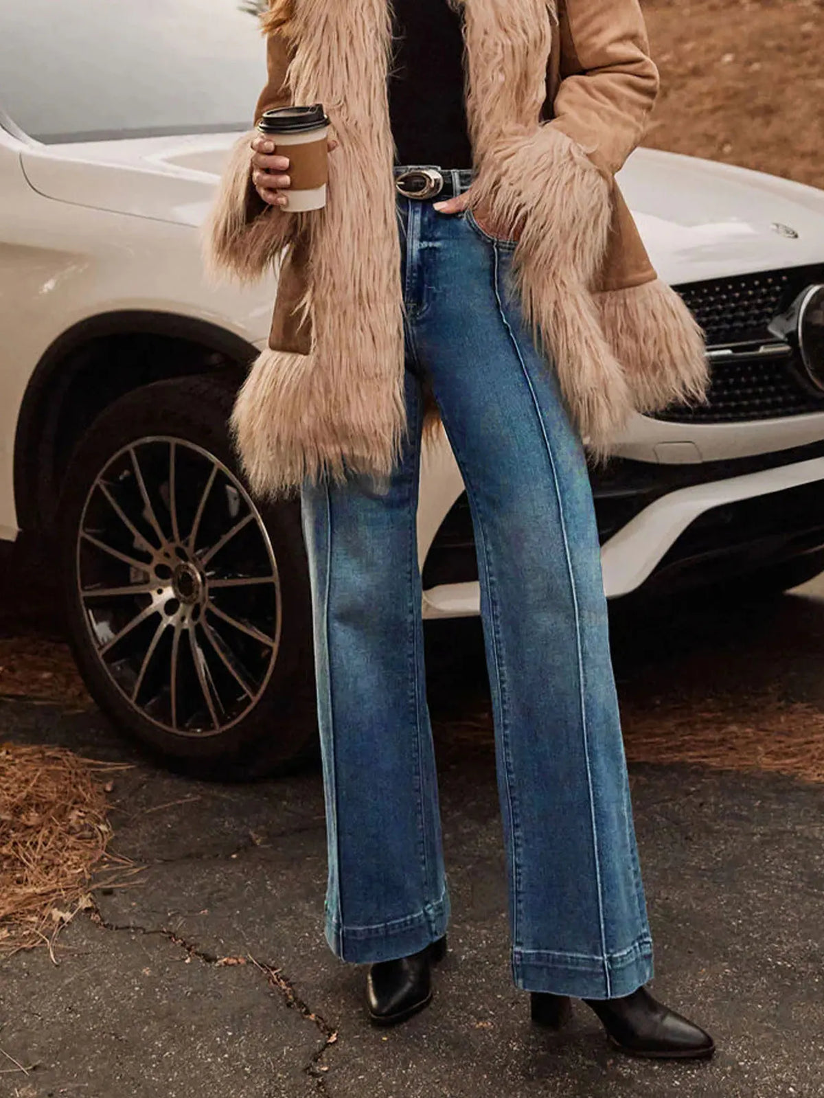 Jeans Valentina – High Waist Wide Leg - Seldom Seen Styles