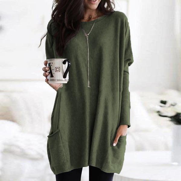 New long sleeve casual pocket t-shirt - Seldom Seen Styles