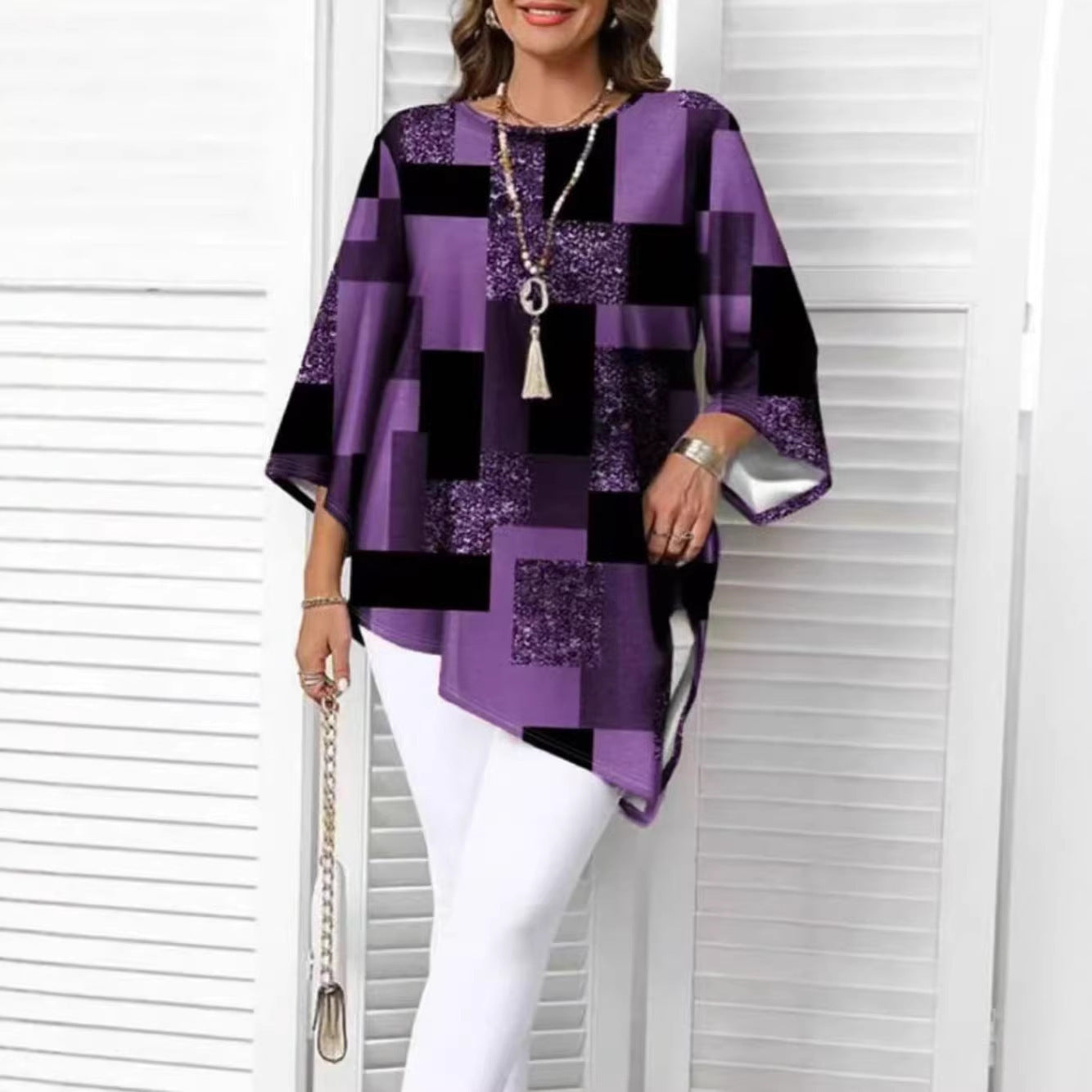 Women's Plus Size Loose Casual Irregular Hem Top Oversized Short Sleeve Summer Shirt Blouse - Seldom Seen Styles