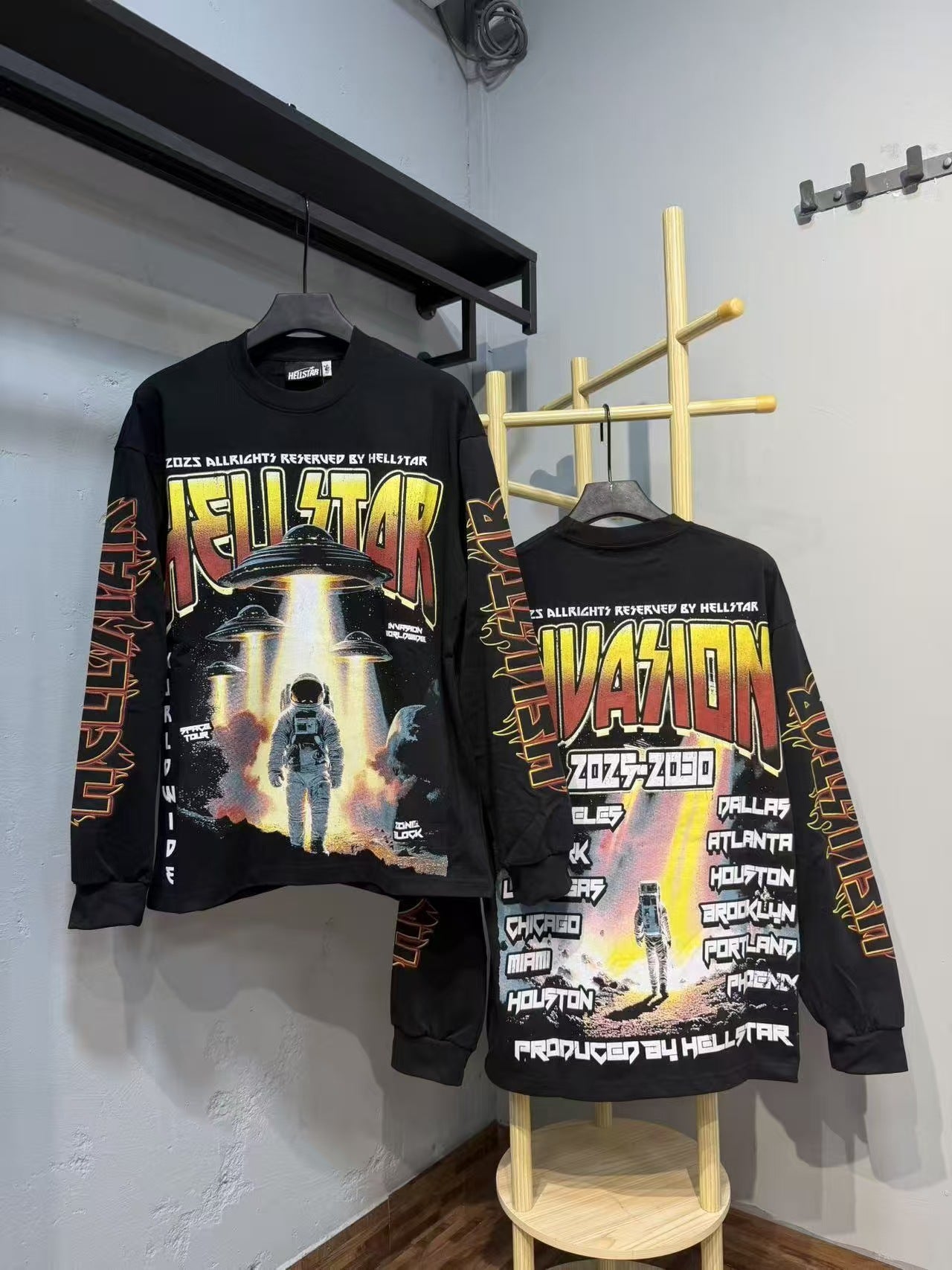 Hellstar “Basketball Skeleton” Long Sleeve Tee