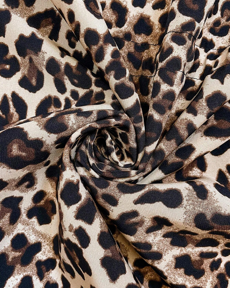 Reversible Hooded Coat with Leopard Print - Seldom Seen Styles