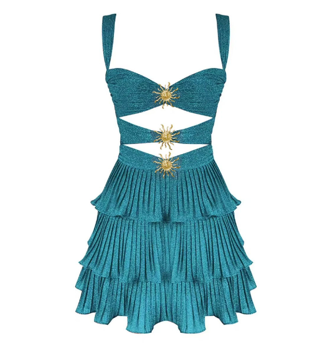 PENNY STARFISH CUTOUT PLEATED DRESS - Seldom Seen Styles
