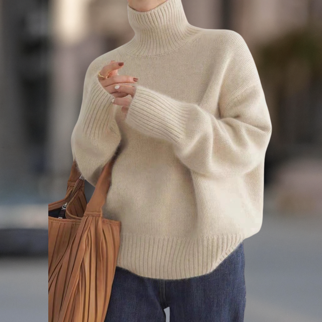 Vail Luxe Ultra Cozy Cashmere Blend Turtleneck Women's Sweater - Seldom Seen Styles