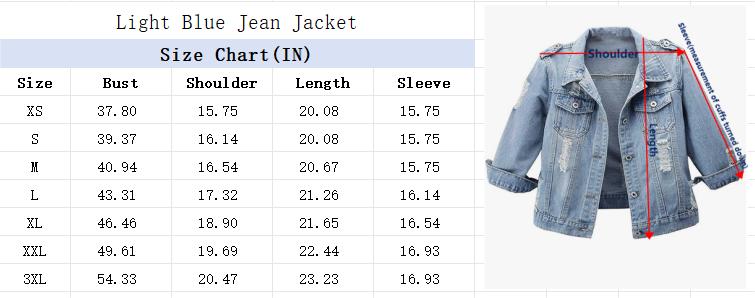 Women’s 3/4 Sleeve Washed Denim Jackets Distressed Light Cropped Jean Jackets Coats Casual Womenswear - Seldom Seen Styles