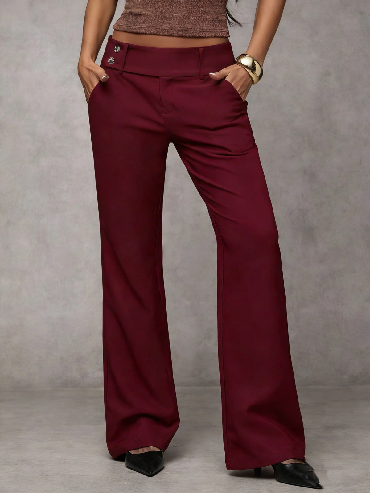 Women's High Waist Loose Wide Leg Trousers Elegant Casual Summer Vacation Pants - Seldom Seen Styles