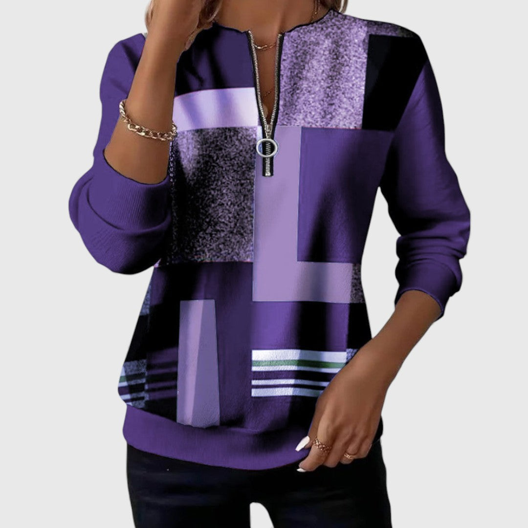 Zenovia™ – Afslappet og elegant sweatshirt - Seldom Seen Styles