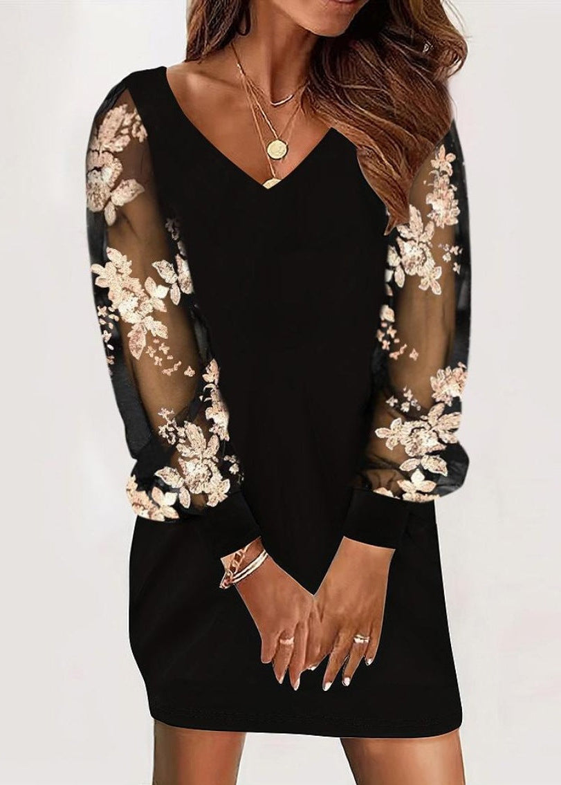 Cassandra | Women's V-Neck Bodycon Mini Dress - Seldom Seen Styles