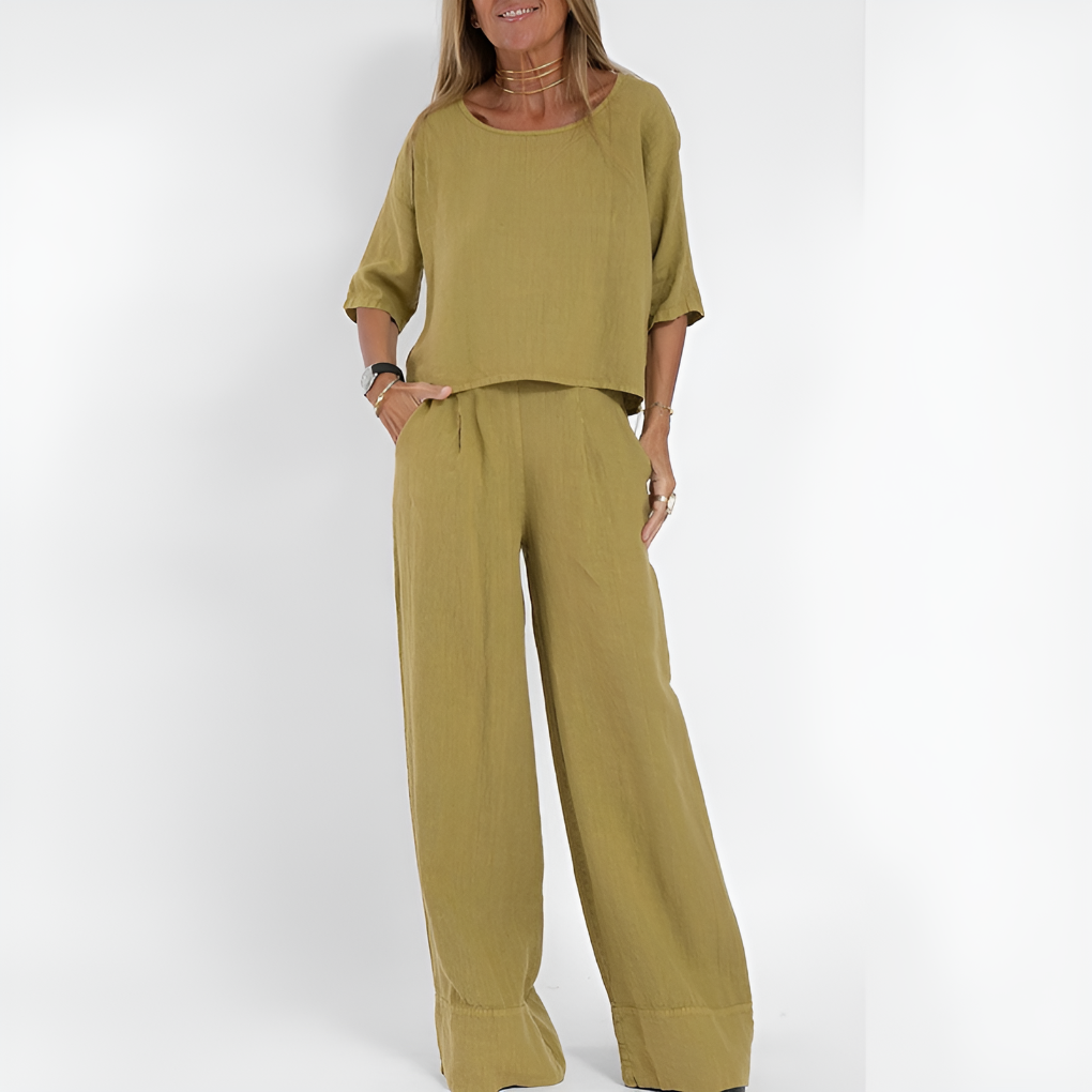 Niki | Women's Wide Leg Lounge Set