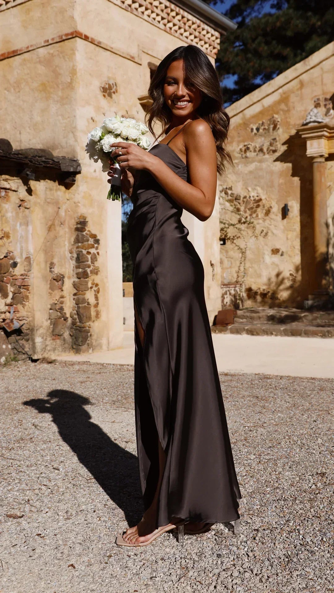 Brenda | Satin Slip Maxi Dress - Seldom Seen Styles