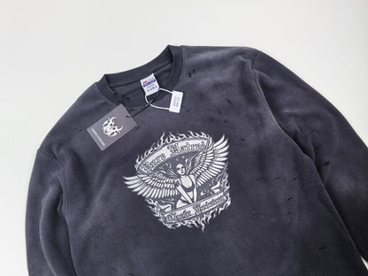 Pure Hatred Waffle Thermal Longsleeve - Washed Black