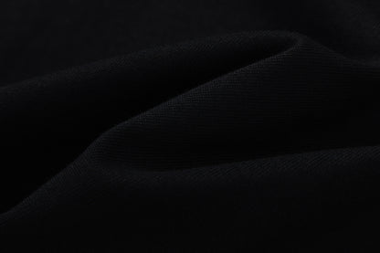 Unisex Black Graphic T-Shirt, Crew Neck Short Sleeve Streetwear Casual Top