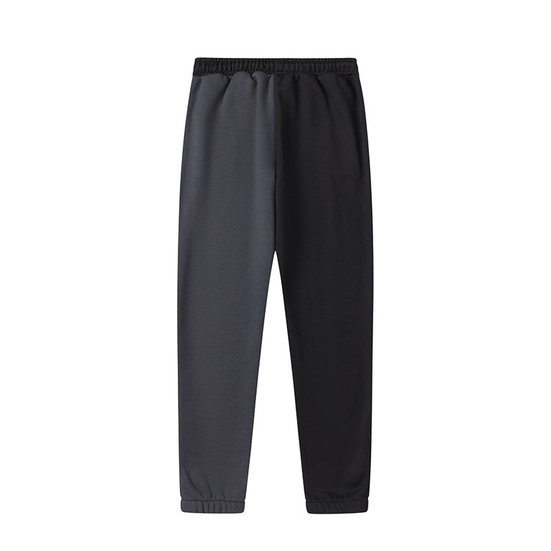 Black and charcoal graphic hoodie and joggers tracksuit set with panther print - view 1