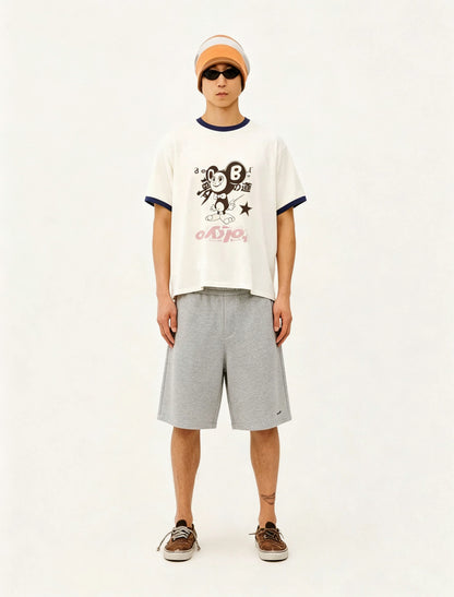 Travis Scott Cactus Jack x Fragment x Takashi Murakami Tokyo Ringer Tee / White