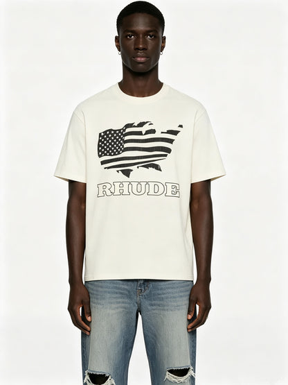 USA Flag Slub Tee