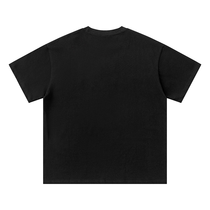 Trapstar unisex graphic T-shirt with panther print, shown in black and white - view 1