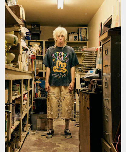 Satoshi Nakamoto No Savior Tee in Washed Black