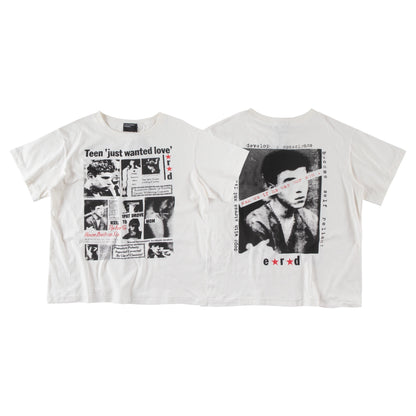 'Teen Just Wanted Love' T-Shirt - Off-White / Natural