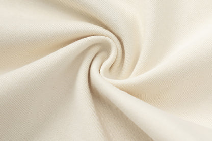 Women's Solid Cream Casual Loose Top Lightweight Soft Fabric Everyday Relaxed Fit Summer Blouse | Cream Drape