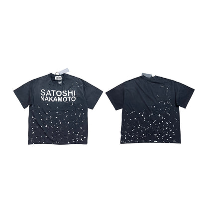 Paint Splatter Tee - Washed Black