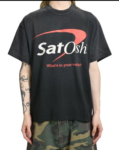 Satoshi SatOshi Logo Graphic Tee Washed Black