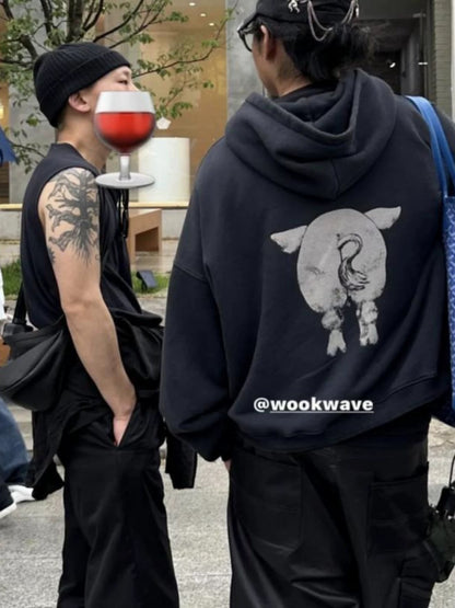 Pig Allen Jackson Assemblage Zip-Up Hoodie - Faded Black