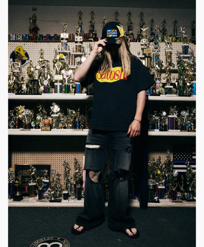 Satoshi Sitcom Tee 'Washed Black'
