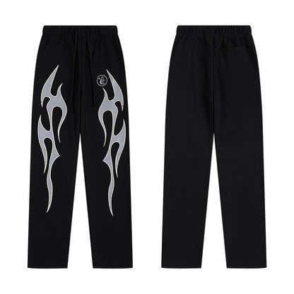 Hellstar Tribal Splash Flared Sweatpants 'Black'