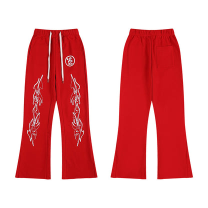 Hellstar Flame Flare Sweatpants