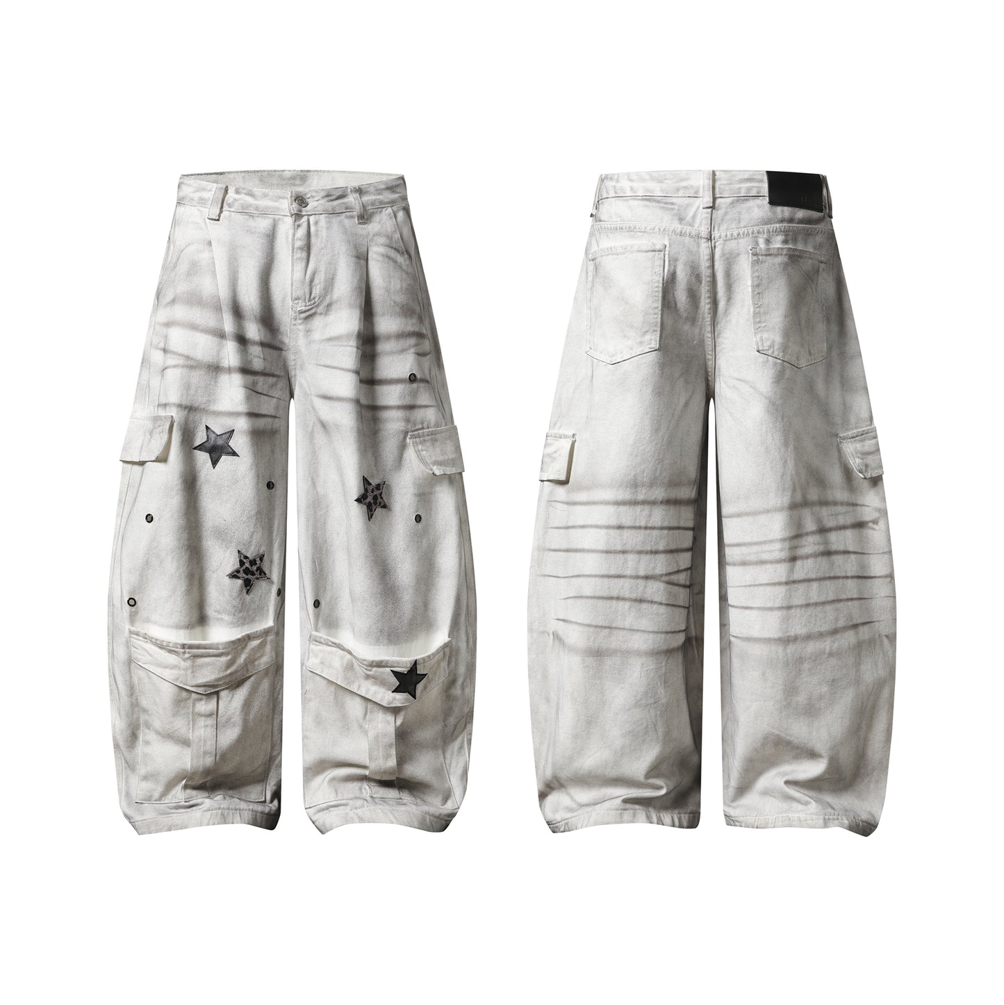 Star Fog Cargo Jeans - Front View