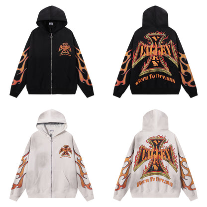Vale Forever Reborn Waffle Zip Up Hoodie