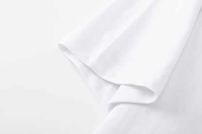 Smooth Drape White Oversized Tee Soft Cotton Streetwear Casual Summer Essential T-Shirt | Cloud Drape