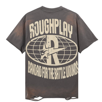 ROUGHPLAY “Battle Wounds” Cut-Off Tee