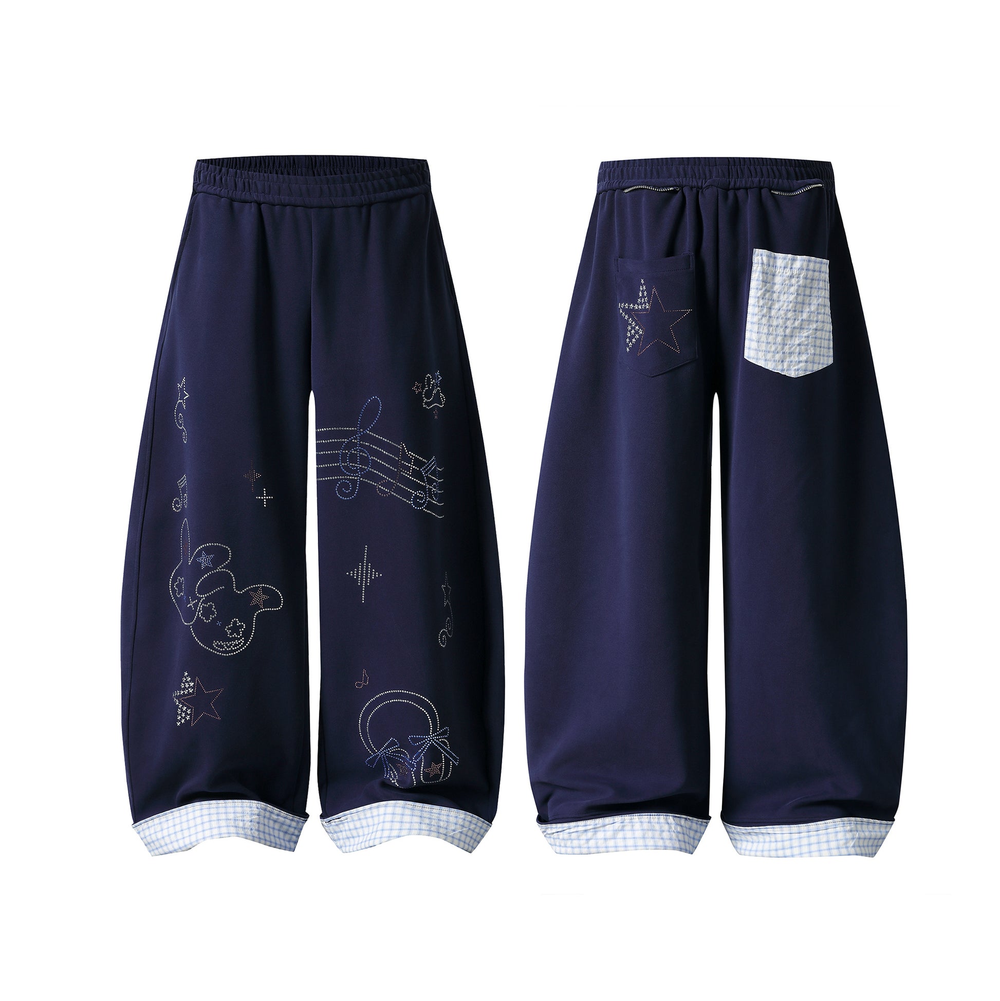 Rhino Beat Wide Leg Pants - Front View