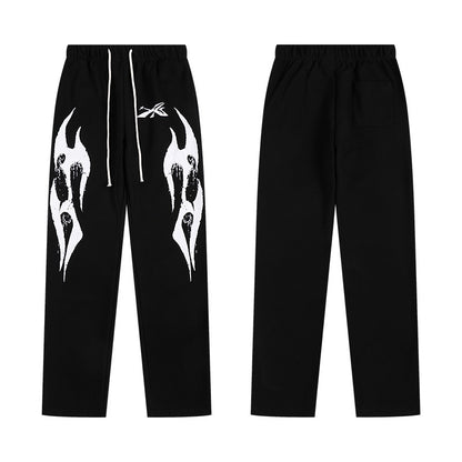 Hellstar Skate Crosshair Flared Sweatpants 'Black'