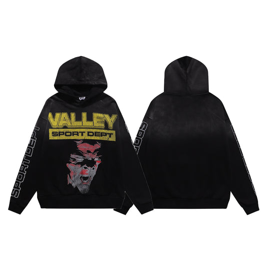 编号VA208，美潮Vale Hellboy地狱男爵印花纯棉毛圈宽松休闲连帽衫卫衣男女17 - 1