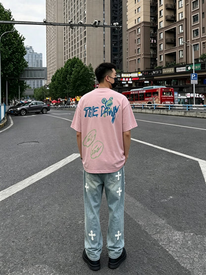 Travis Scott Cactus Jack x Fragment x Takashi Murakami The Dawn Tee / Pink